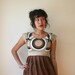 RESERVED Geometric Circle Dress Vera Sz XS