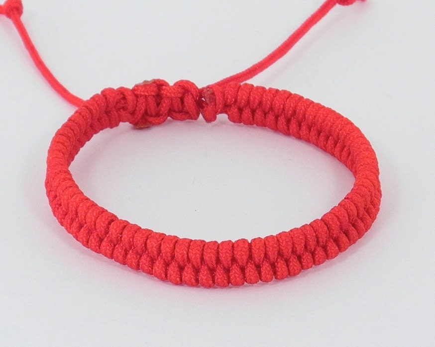 Mens Good Luck Red String Bracelet