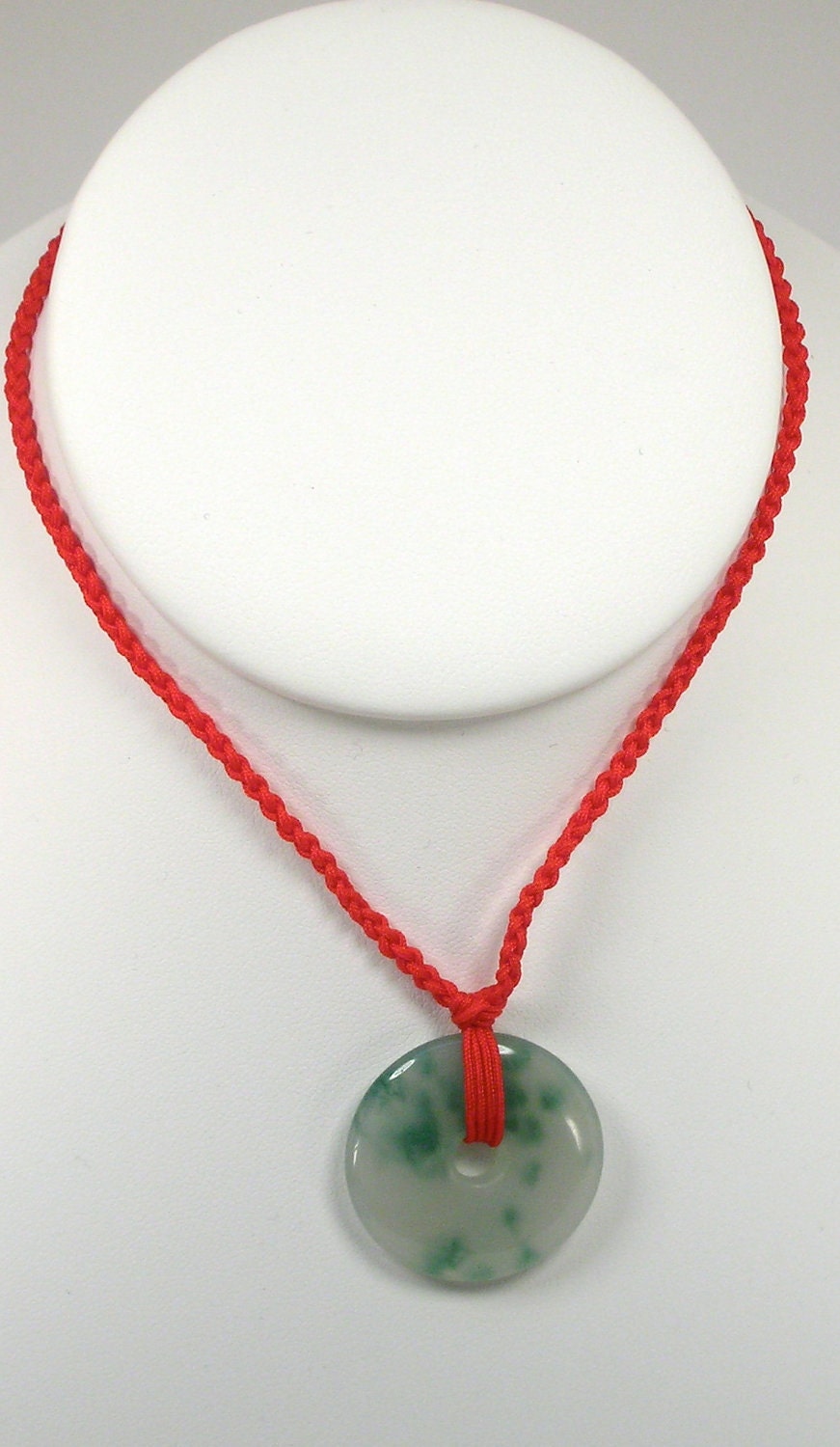 Jade-Money Red String Necklace