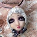 Art Doll Pendant Ornament Roula one of a kind unique handmade ooak