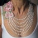 Summer Necklace Made of Vintage Tatting Lace. OOAK. Handmade Bridal Charm with Peony Flower
