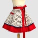 Waist Half Womens Apron - Americana Independence Day 4th of July Red White and Blue Hearts and Stars