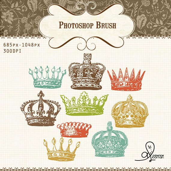 Items similar to Brush crowns INSTANT DOWNLOAD on Etsy