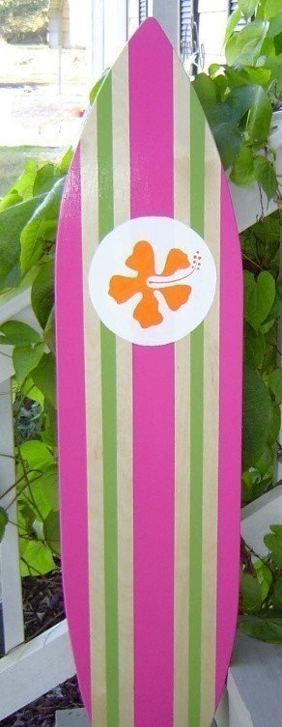 SEEN in Pottery BArn Kids Catalog. 4FT SURFBOARD Hawaiian Wall