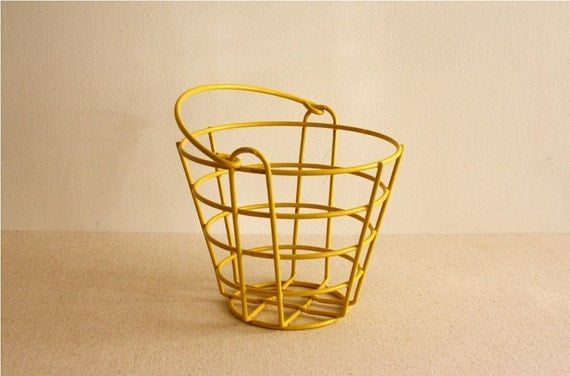 yellow toy basket