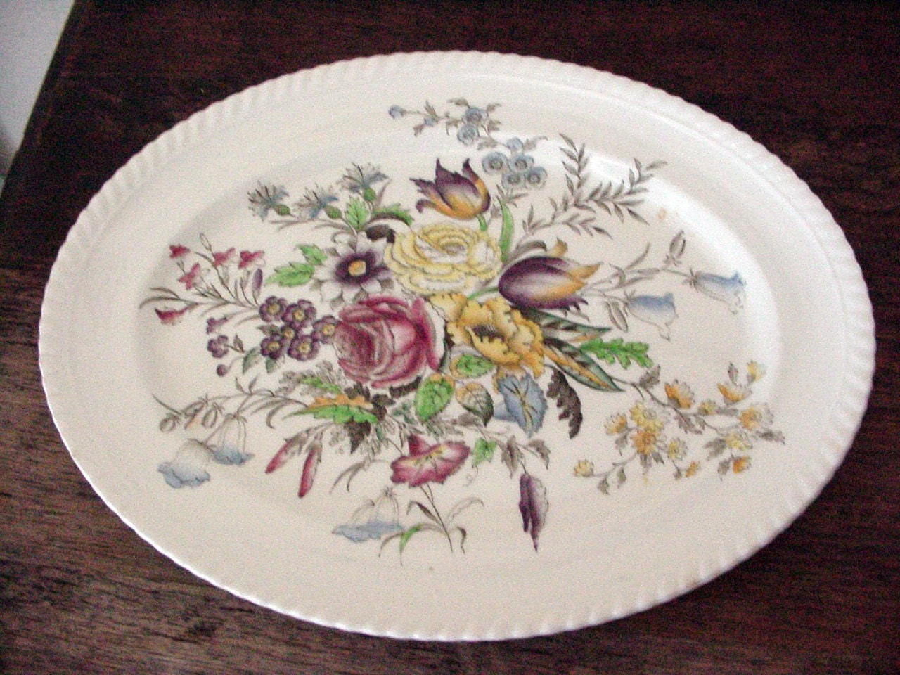 Johnson Brothers Windsor Ware Garden Bouquet Large Oval