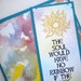 SYMPATHY RAINBOW - Bookmark Card (sympathy, encouragement, all occasion) - with Native American proverb