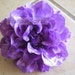 Large Silk Dahlia Flower Head - Grape - Single Flower Head