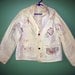 Vintage Old and Unusual Childs Canvas Jacket with Cartoons and Stein Buttons. SALE