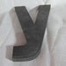Vintage Metal Letter "y" Industrial Salvage