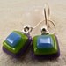 Origami Oli Fused Glass Earrings