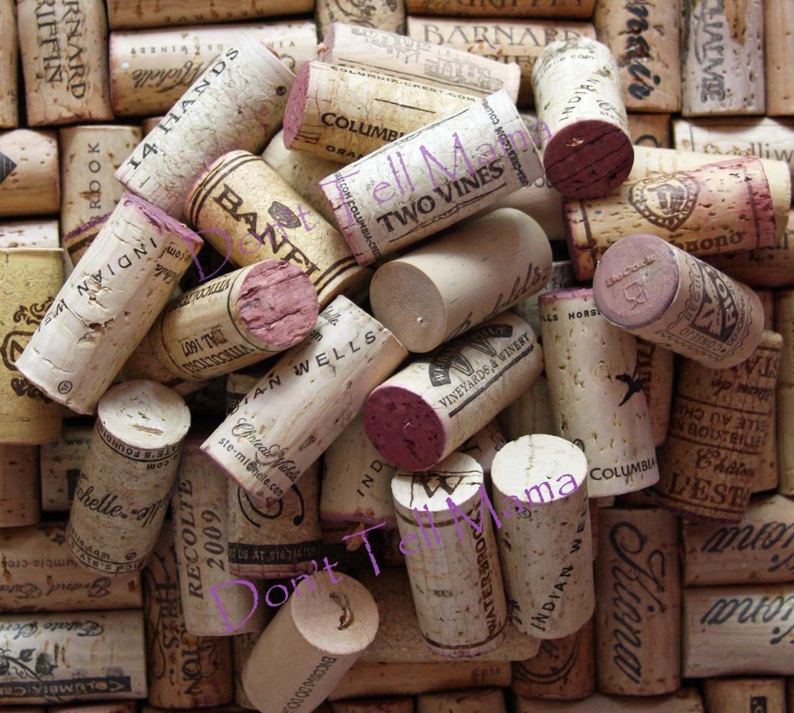 WINE CORKS 100 Used All Natural Wine Corks for Crafting