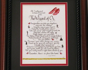All I Really Need to Know...Wizard of Oz - Without Frame