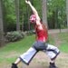RESERVED for LAURA Alice in Wonderland Ninja yoga dance wide leg flare pants upcycled patchwork