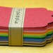 100 Paper Tags: Assorted Rainbow Gift Tags 2.25" x 3.5"