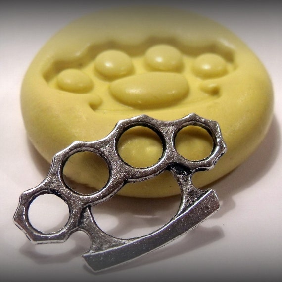 Items similar to brass knuckles flexible silicone rubber mold on Etsy