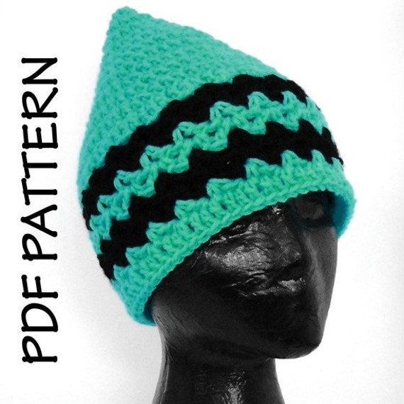 CROCHET PATTERN Conehead Ski Hat