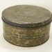 Vintage Round Tin Canister Biscuit Fruit Kitchenware Cookie Sewing Button
