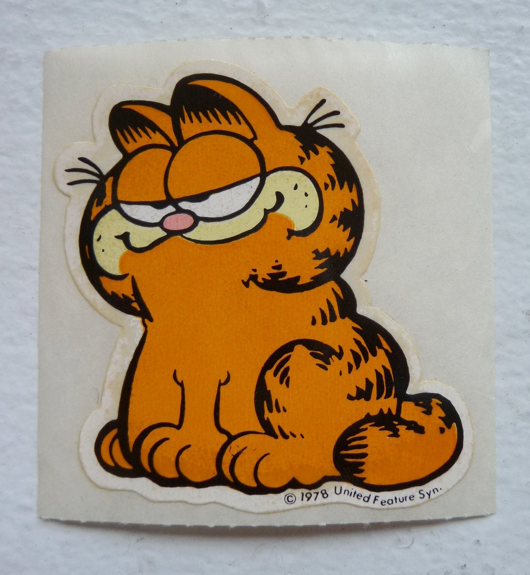 Garfield vintage sticker 1978