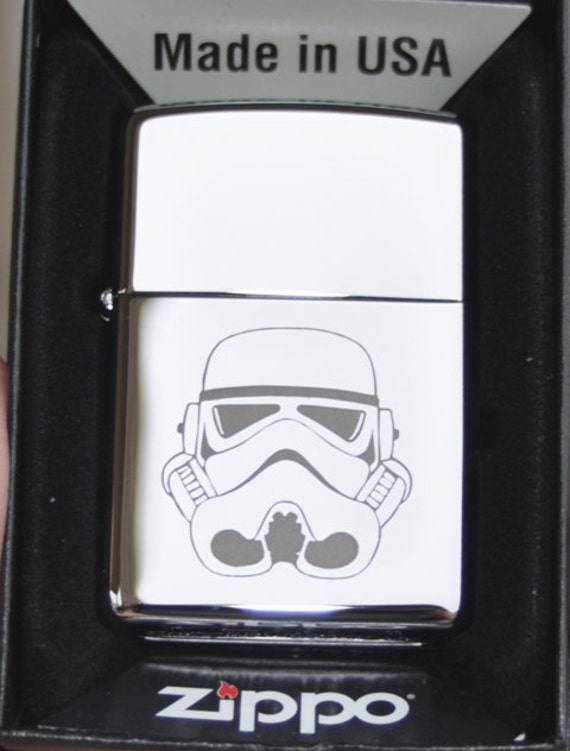 Items similar to Etched Star Wars Storm Trooper Zippo Lighter by