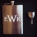Custom Etched Flask with Funnel by Jackglass on Etsy