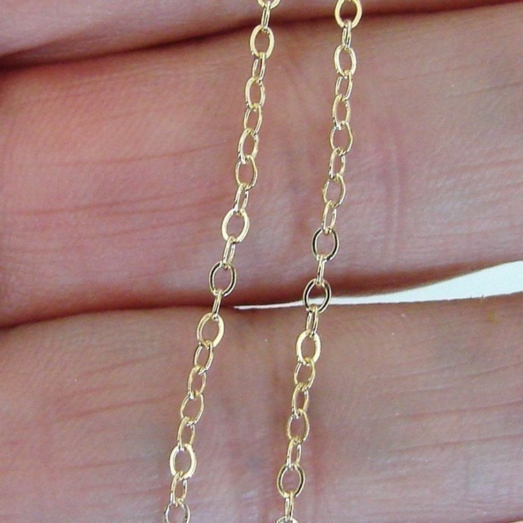 15 Inch 14K Gold Filled Cable Chain Necklace by MadeOfMetal