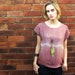 Evening Rose Silk Blouse - Womens Naturally Dyed Organic Summer Top