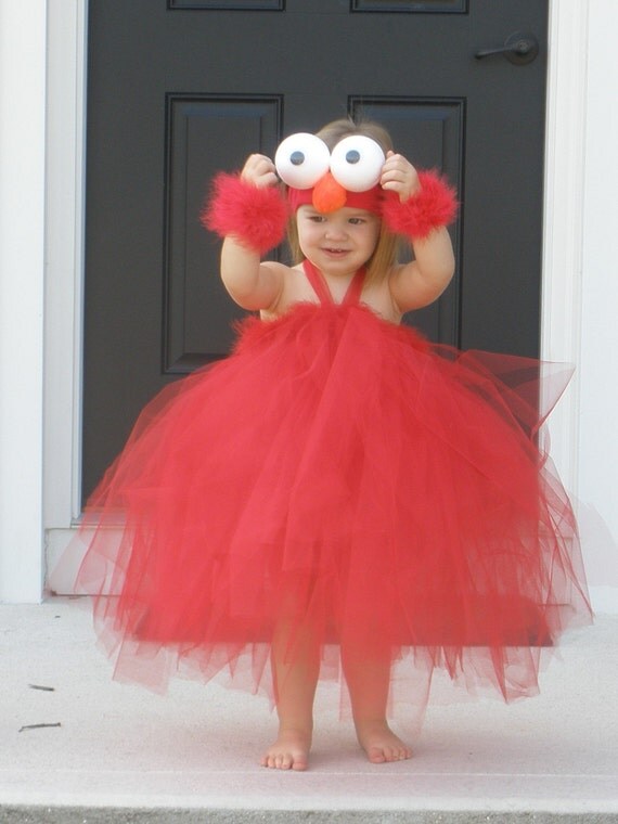 Custom Elmo Halloween Tutu Dress Costume Photo Prop By Luv2bmommie