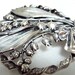Vintage Beautiful Estate Sculptural Silver Plate Lily Brooch Forties