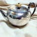 Vintage Wilcox Silverplate Teapot, cr. 1870s, Ornate with Wooden Top on Lid RARE