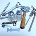 Vintage Retro Kitchen Gadgets, Advertising Openers, Italian Pizza Cutter, Gemko Salt and Pepper