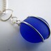 Sapphire Blue SEAGLASS Pendant