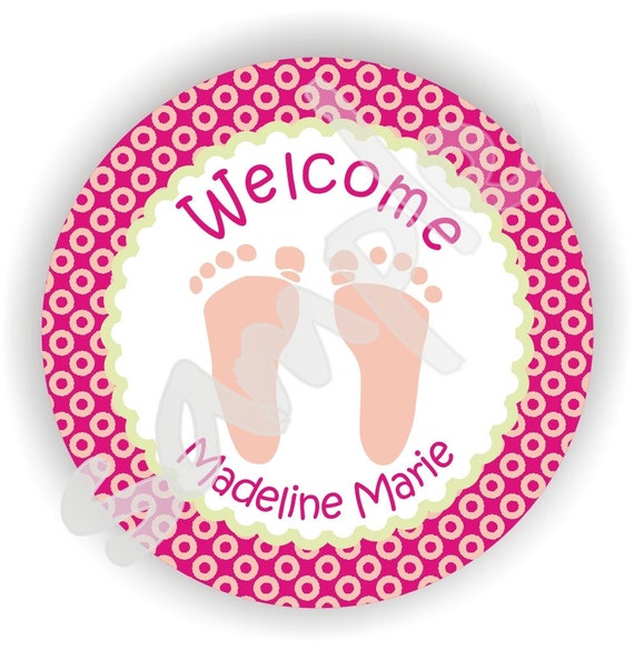 40 Thank You 2 inch circle Stickers - Birthday - Baby Shower - Envelope Seal - Address Label - Personalized Il_570xn
