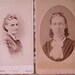 Portraits of 2 Ladies Victorian Cabinet Card Photos c1860s Civil War Era