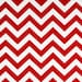 SALE - Premier Prints Fabric Zig Zag Chevron in Red and White Twill - By the Yard