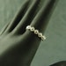 Silver Daisy Ring / stacking ring / thumb ring / daisy chain ring / flower girl ring / Size 6 / Ready to Ship