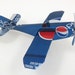 Recycled Soda Can Airplane, Pepsi Cola