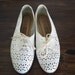 Sale: White Leather cut out Shoes