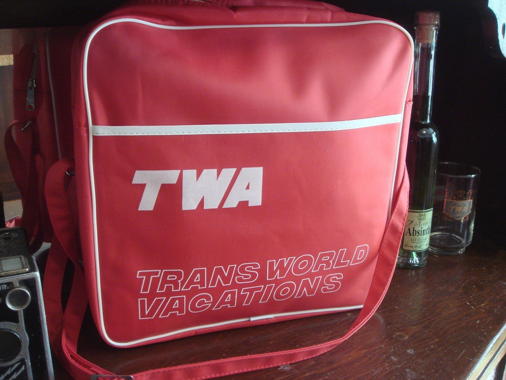 Vintage TWA Flight Bag