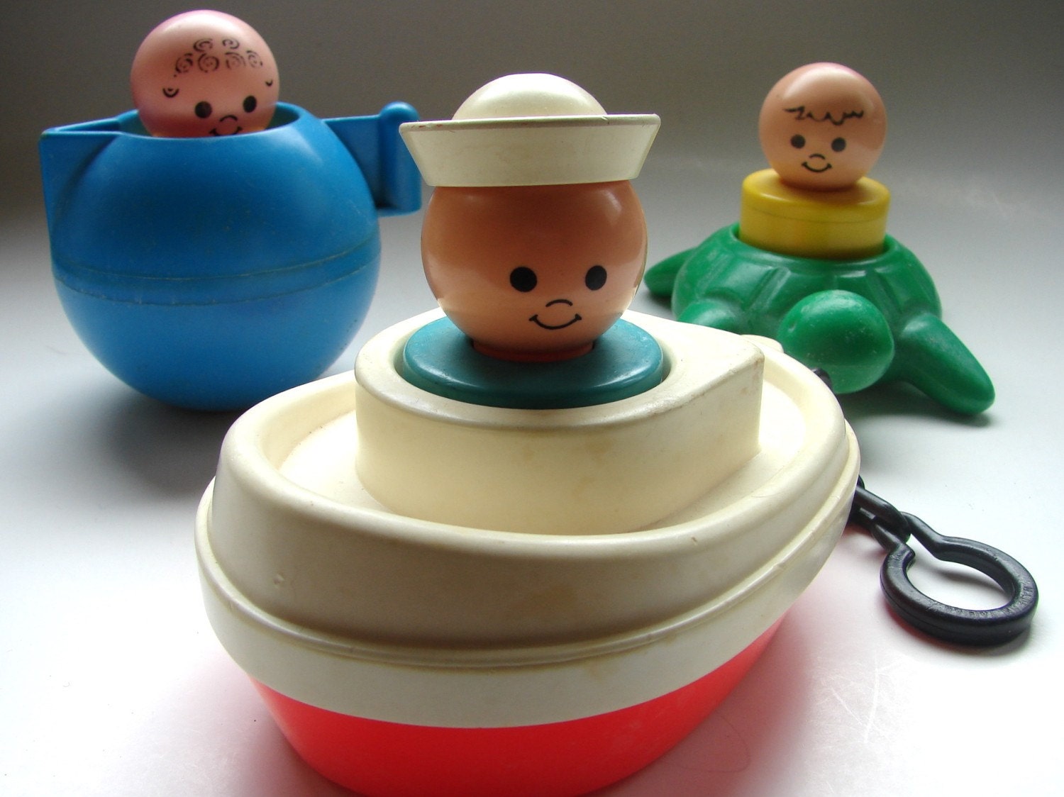 Set of 3 Fisher Price Big Little People Bath Toys