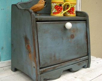 Bread Box - Shabby Kitchen - Cottage Chic - Your Antique Color choice
