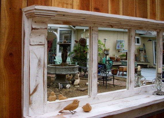entry decor wood mirror shelf shabby cottage chic entry decor wood mirror shelf shabby cottage chic