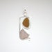 Sea Glass Jewelry - Sterling Brown and Rare Pink Sea Glass Pendant
