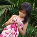 Girls Hawaiian Dress Luau Birthday Tropical Flowers Pink 6mos to 10