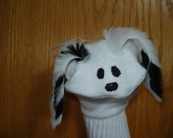 Dalmation Sock Puppet Dog moveable mouth