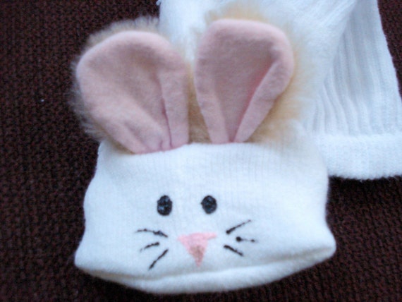 Rabbit Bunny Sock Puppet by puppetsbymargie on Etsy