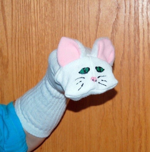 caterpillar sock puppet craft white cat sock puppet with moveable caterpillar sock puppet craft white cat sock puppet with moveable