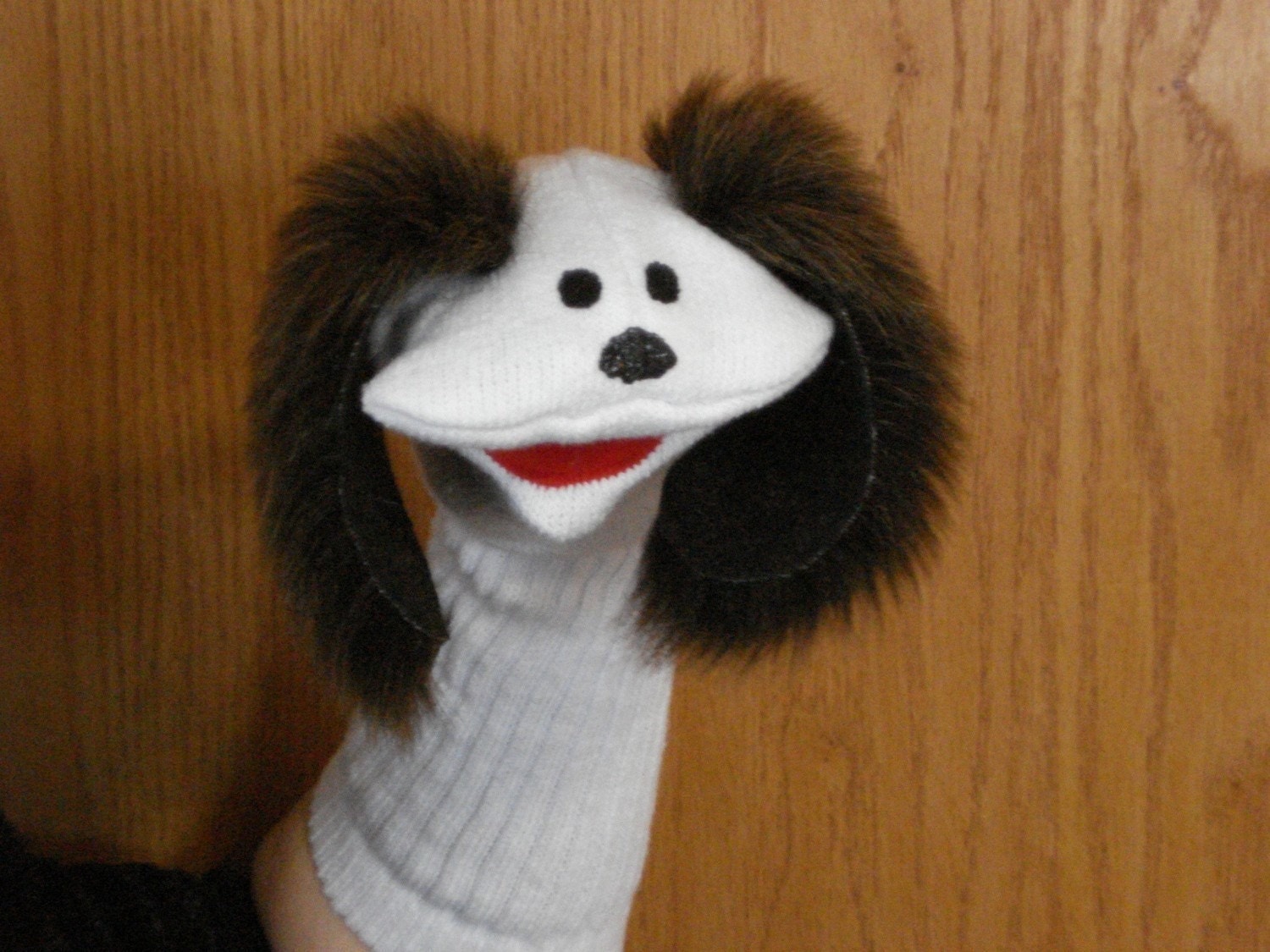 Dog Sock Puppet with Brown Ears Daycare School Church Home