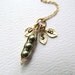 Personalized Jewelry Mothers Friends Birthday Gifts - Peas in a Pod Necklace, Initials Family Kids Children, Baby Shower Gifts