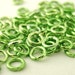 Spring SALE - Economical Light Green Aluminum Jump Rings 20 gauge 4mm OD Quantity 100